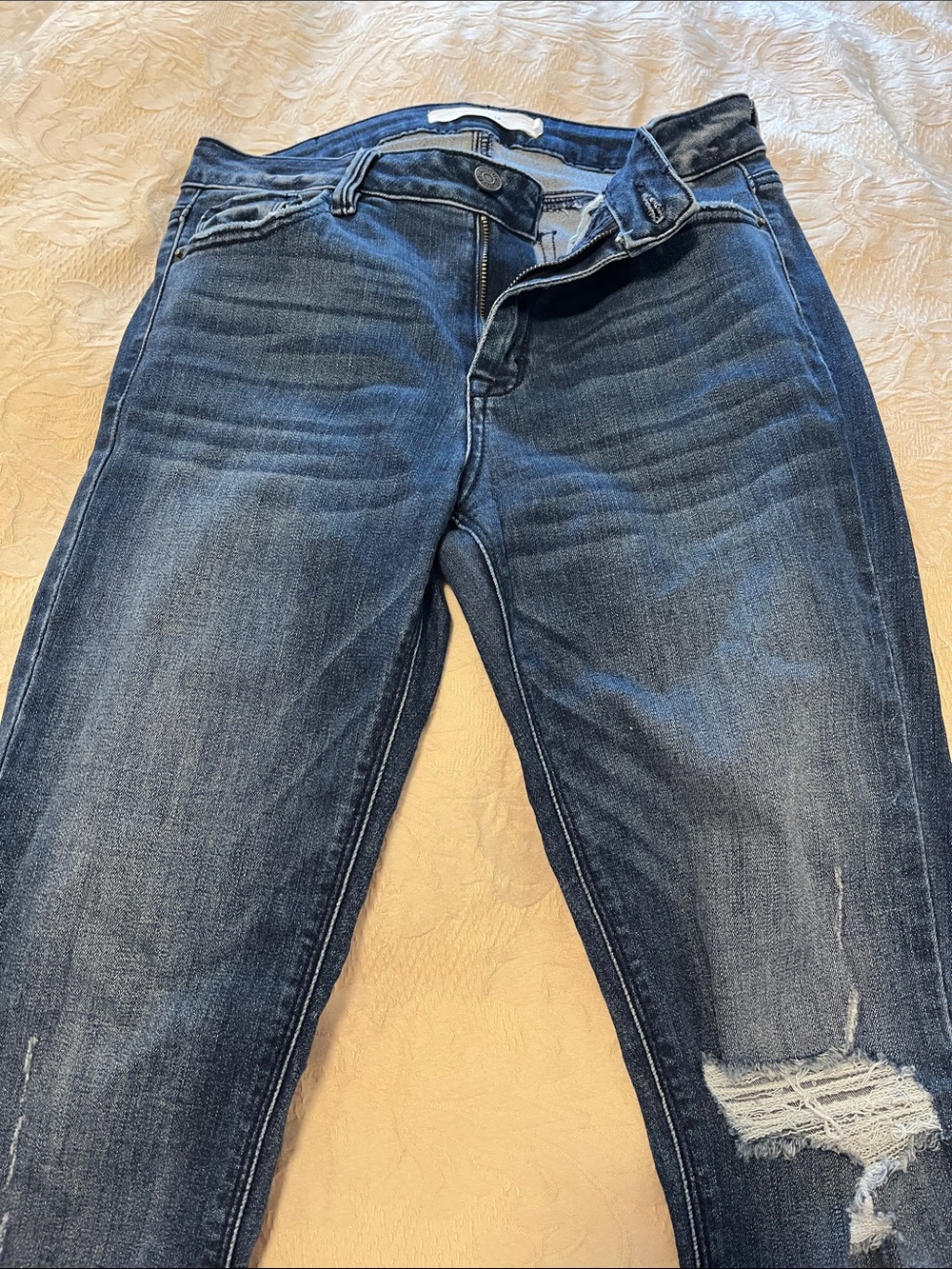 Hidden Women's Dark Blue Distressed Jeans